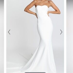 Showpo Vows for Life strapless wedding dress
